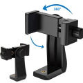 360 Degree Rotating Mobile Phone Clip With All 1/4 Screw Cellphone Holder Tripod Mount Desk Tripod Adapter For Samsung iphone 14. 