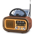 Multi-function Bluetooth speaker Retro Radio FM AM SW Portable Radios Solar panels Rechargeable Shortwave Radio Subwoofer Audio.
