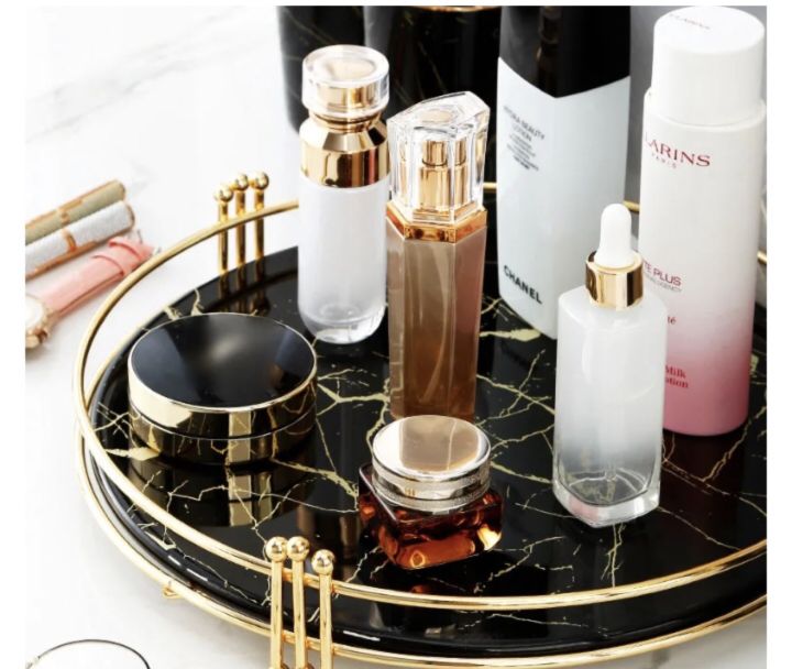 Makeup%20Organizer%20Tray,%20Decorative%20Vanity%20Tray,%20Round%20Cosmetic%20Storage%20for%20Jewelry,%20Makeup,%20Perfume,%20Decor%20and%20More%20-%20Image%204