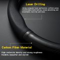 Universal Car Steering Wheel Cover Carbon Fiber Leather Three-dimensional Anti Slip, Timple And Fashionable Car Accessories.