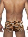 Men's Patterned Quick-Dry High-Elastic Drawstring Brief Swim Trunks, Beach Swimming & Surfing Sports Shorts. 