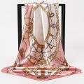 1pcs 90*90cm Square Silk Scarves Women Hijab Shawls Fashion Print Kerchief Femme Head Scarf Foulard Bandana Beach Head Scarf bandana for girls. 
