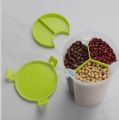 Air tight 3Partition 2.2 liter capsity container for storage beans dry fruits|airtight spice food storage. 