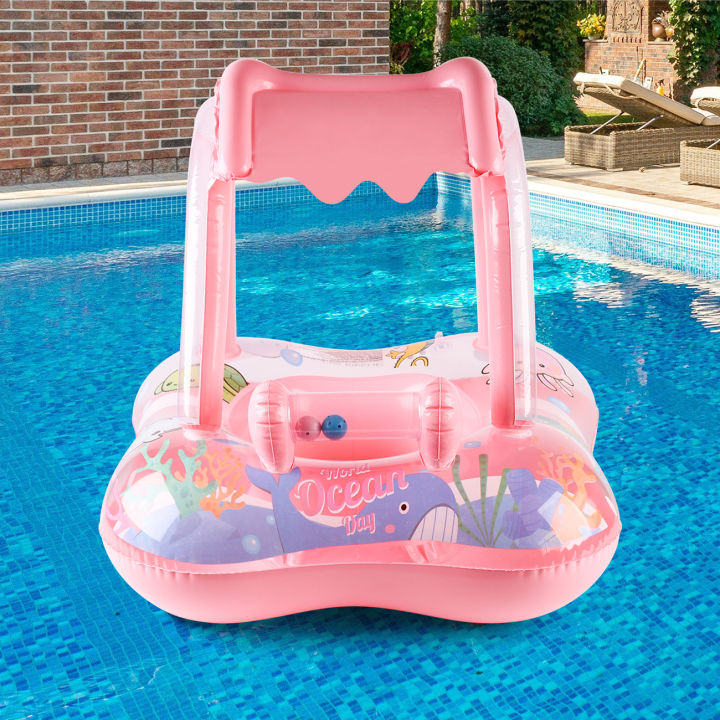 1pc Pool Floats with Canopy,Pool Float, Swimming Ring Floaties for Pool, Beach Toys for Party