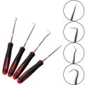 4pcs Car Pick Hook Set O Ring Oil Seal Screwdrivers Puller Remover O-Ring Seal Gasket Auto Repair Tools. 