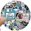100pcs Cybersecurity Hackers Network Security Stickers  Decals For Phone Laptop Suitcase Notebook Skateboard Waterproof Stickers. 