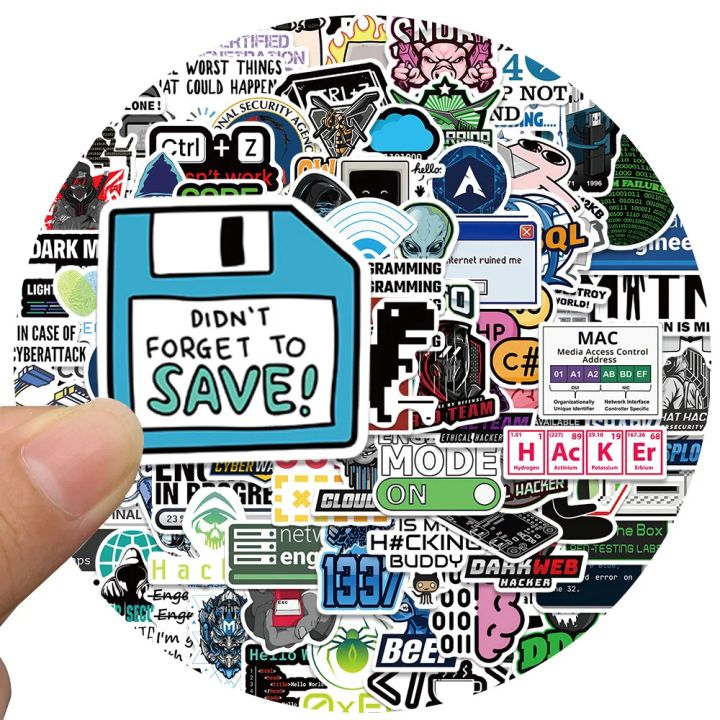 100pcs%20Cybersecurity%20Hackers%20Network%20Security%20Stickers%20%20Decals%20For%20Phone%20Laptop%20Suitcase%20Notebook%20Skateboard%20Waterproof%20Stickers%20-%20Image%203