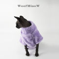 Pet Cat Sweater Home Fur Autumn and Winter Warm Solid Color Soft Arctic Velvet Skincare Suitable for Devonshire Cats, Hairless C. 