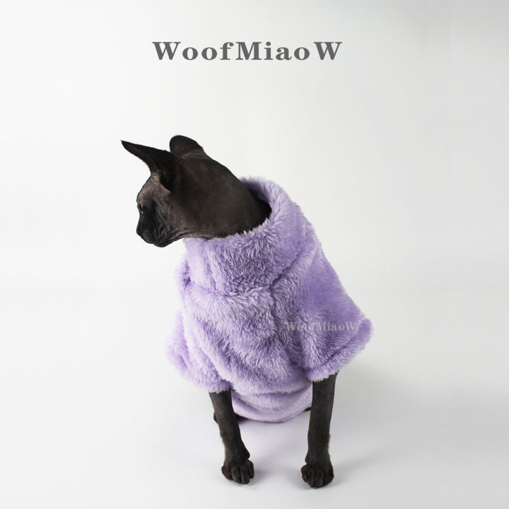 Pet%20Cat%20Sweater%20Home%20Fur%20Autumn%20and%20Winter%20Warm%20Solid%20Color%20Soft%20Arctic%20Velvet%20Skincare%20Suitable%20for%20Devonshire%20Cats,%20Hairless%20C%20-%20Image%205
