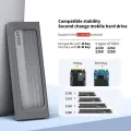 Lexar Hard Drive Enclosure E300 M.2 NVMe Type-C All Aluminium Solid State Mobile Hard Drive Case High Speed 10Gbps Transport. 