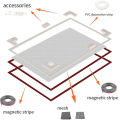 2026 new windproof, magnetic screen window accessories, DIY magnetic strips, PVC strips, summer invisible magnetic,mosquito net.