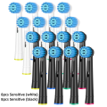 Soft Sensitive Replacement Brush Heads for Oral B Braun Electric Toothbrush Gentle and Comfortable Brushing for Sensitive Gums.