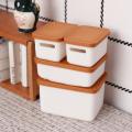 4Pcs Mini Storage Case With Cover 1/12 Dollhouse Miniature Food Storage Box Model Doll House Accessories Toy.