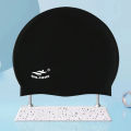 Silicone swim caps Swim Cap Adult Silicone Waterproof Unisex Solid Color Pool Diving Cap Long Hair. 
