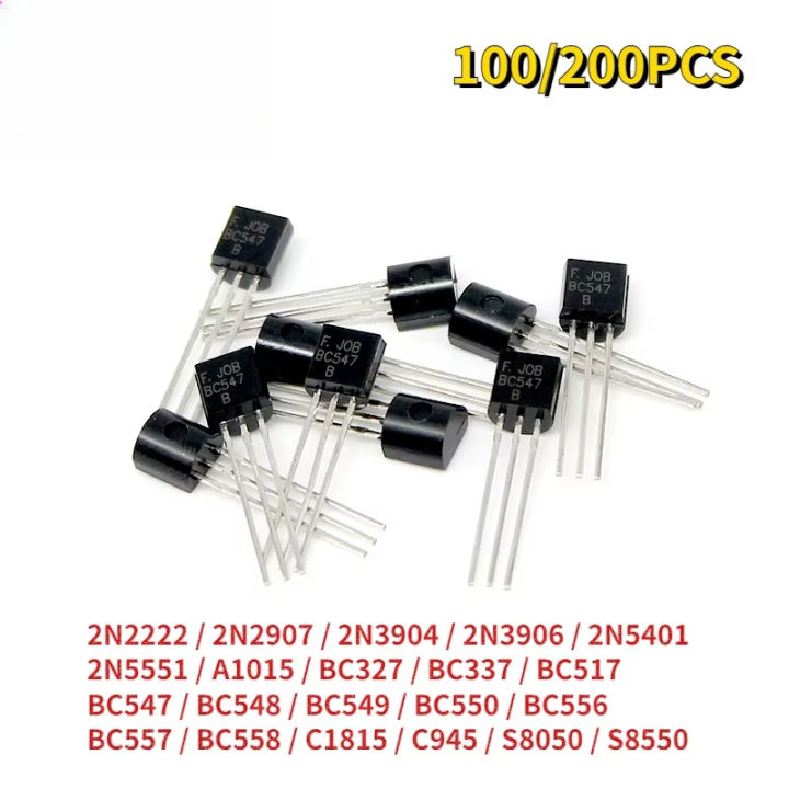 100/200pcs Transistor TO-92 Transistor Triode NPN Kit BC327 BC547 BC548 ...