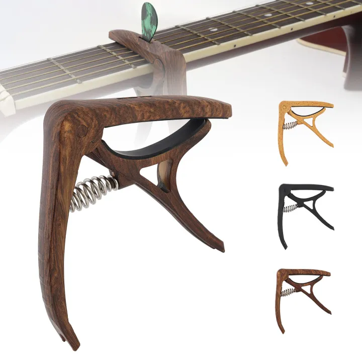 Quick Release Imitation Wood Grain Guitar Capo for Acoustic/Electric ...