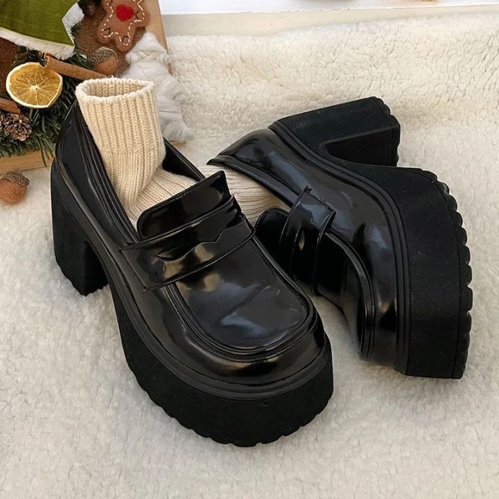 Retro%20Le%20Fu%20Shoes%202024%20New%20Thick%20Soled%20High%20Heels%20Daily%20Luxury%20Women's%20Solid%20Color%20Temperament%20Mary%20Jane%20with%20Follow-up%20Shoes%20-%20Image%205