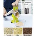 Vegetable Cutter & Slicer Manual Kitchen Cheese Chopper Machine With 3 Sharp Drums Multifunctional Garlic Potato Shredder. 
