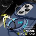 Slide Camera Cover Case for Honor 400 Pro, 400 Lite, 400, Magnetic Rotate Ring Holder Heavy Duty TPU+PC Shockproof Drop Protect Phone Case. 
