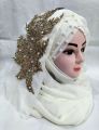 ladies Fancy Hijab New Available Bunch Turkish Bridal Stylish Scarf. 