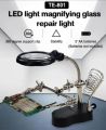 imported 3.5X 12X Welding Auxiliary Clip Magnifier Electric Soldering Iron Circuit Board Welding Iron Magnifying Glass Bracket Tools Attached AttockSharif. 