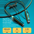 Magnetic Wireless Headphones Bluetooth 5.2 Neckband Earbuds Waterproof for Sports with Clear Mic. 