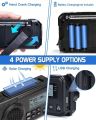 DAB  Portable Hand Crank Radio Emergency Radio Solar  Emergency Radio with BT FM SOS Alarm 5000 mAh  Power Bank and reading lamp. 