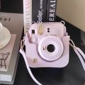 PU Leather Soft Protective Case for Instax Mini 12 Camera with Shoulder Strap  Film Camera Travel Bag. 