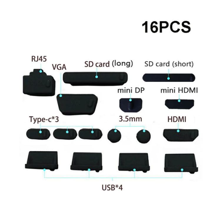 16Pcs/Set%20Universal%20Anti%20Dustproof%20Notebook%20Port%20Plug%20Silicone%20Protector%20USB%20Elastic%20Laptop%20Computer%20Cover%20Stopper%20-%20Image%203