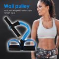 4 Tube Elastic Pull Rope Abdominal Ankle Pedal Home Gym Sport Training Fitness Equipment. 