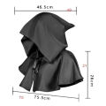 Halloween Plague Doctor Mask and Cloak Costume Props  Long Nose Beak Leather Masks for Adult Reaper Cloak Medieval Black Hat. 