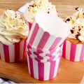 50pcs Stripe Cupcake Paper Cup Greaseproof Cupcake Wrapper Paper Muffin Cupcake Baking Cup Cupcake For  Party. 