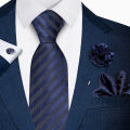 Wholesales Fashion 8 Cm Tie Set Necktie Pocket Squares Cufflink Pin Set Purple Paisley Men Gravatas Fit Birthday . 
