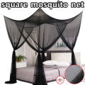 Large Four Door Square Mosquito Net Breathable Polyester Mesh Cover Suitable for Camping Insect Proof Summer Tent Bed Room Decor.