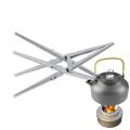 Portable Alcohol Stove Internal Bracket Stainless Steel Detachable Four-corner Kettle Bracket Outdoor Camping Accessories. 