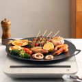 Roasting Round Pans Korean Aluminum Nonstick Grill Top Griddle Pan Bbq Fry Grill Outdoor Cast Iron Barbecue Griddles Grill Pans. 