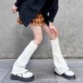 Autumn and Winter Leg Warmer Wide Legs Black White Lolita Socks for Women Stripe Socks.