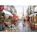 1000 Pieces Paris street Jigsaw Puzzle Home Decor Adults Puzzle Games Family Fun Floor Puzzles Educational Toys for Kids.
