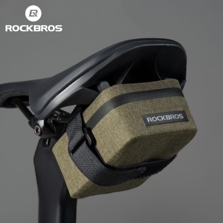 ROCKBROS Bike Saddle Bag Waterproof MTB Road Bike Bag Portable 0.4LMini Tail Bag Lightweight