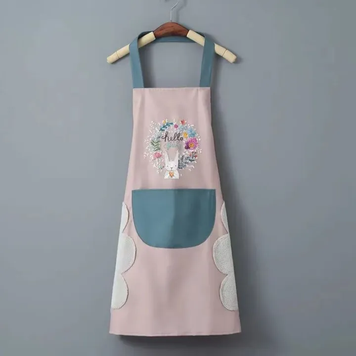 Hand-wiping%20Kitchen%20Household%20Cooking%20Apron%20Oil-proof%20Waterproof%20Men%20Women%20Adult%20Waist%20Fashion%20Coffee%20Overalls%20Wipe%20Hand%20Apron%20-%20Image%202