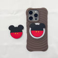 Soft Cute Animal Shorts Mouse Phone Holder Griptok Phone Stand Holder Support For iPhone 17 iPhone 16Pro Max.