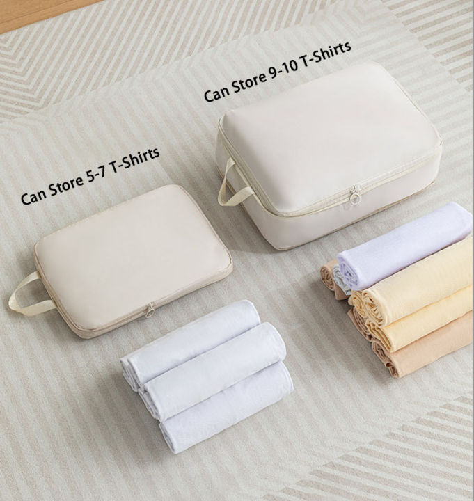 6%20pcs%20Travel%20Compression%20Packing%20Cubes%20Luggage%20Bag%20Handheld%20Clothes%20Storage%20Bag%20Portable%20Suitcase%20Expandable%20Saver%20Space%20Bag%20-%20Image%203