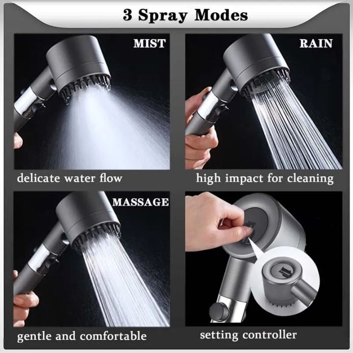 HIGH%20PRESSURE%203%20MODES%20ADJUSTABLE%20WATER%20SPRAY%20SHOWER%20HEAD%20WITH%20MASSAGER%20BRUSH%20PORTABLE%20HANDHELD%20SHOWER%20WITH%20FILTER%20AND%20ON/OFF%20SWITCH%20-%20Image%203