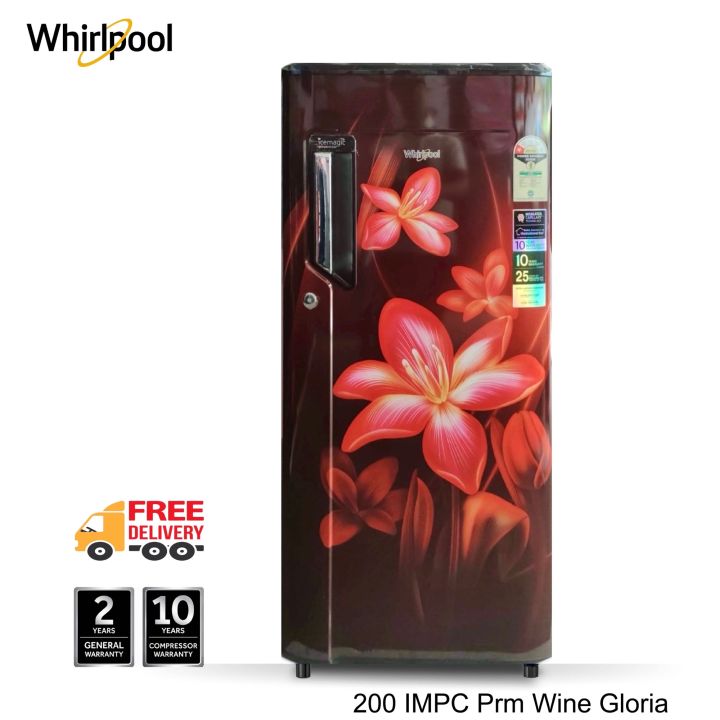 Whirlpool Icemagic 185 Litres Single Door Refrigerator (200 IMPC Prm Wine Gliria