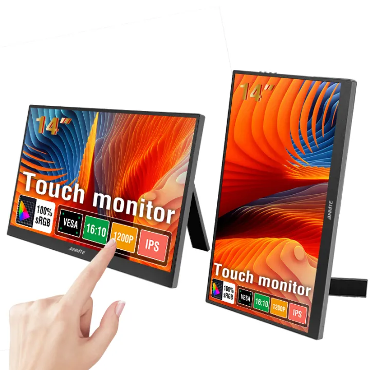 14.1%20inch%20Touch%20Screen%20Portable%20Monitor%20IPS%20Second%20Game%20Screen%20Extended%20Display%20for%20Laptop%20with%20Bracket%20For%20xbox/raspberry%20Pi%20-%20Image%207