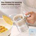 HUA HUA Sealed Glass Seasoning Jar Moisture-Proof Leak-proof Sugar And Salt Container With Dustproof Spice Jars Bottle Kitchen.