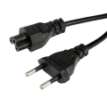 EU Euro  Power Cable European American IEC C5 Cloverleaf Power Cord 1.2m 4ft For AC Adapters Laptop Notebook. 