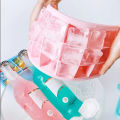 Silicone Ice Cubes Tray with Lid 24 Cubes Jelly Maker frozen Molds Easy-Release for Whisky Cocktail Cola Baby Food and Drinks. 