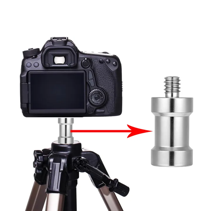 Aluminum%201/4'%203/8'%20Screw%20Adapter%20Converter%20Threaded%20Spigot%20Mount%20for%20%20Insta360%20%20Camera%20Tripod%20Monopod%20Flash%20Light%20Stand%20-%20Image%206