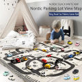 130*100CM Road Map Carpet For Kids Parking Lot Roadmap 83*58CM City Traffic Map of Road Carpet Traffic Signs Baby Play Mat Toys. 